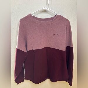Pink Two-Tone Sweatshirt